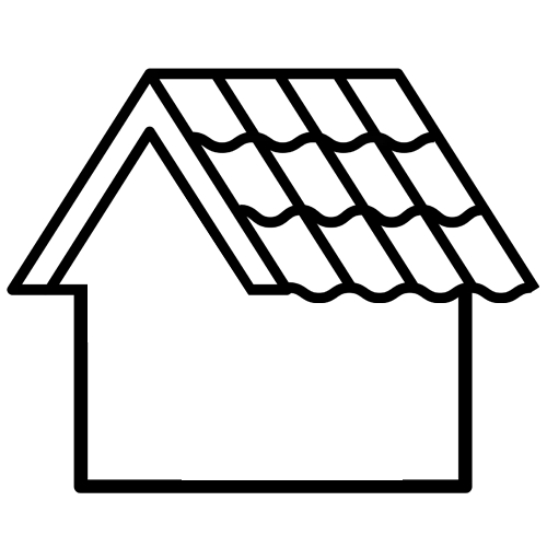 pitched roof
